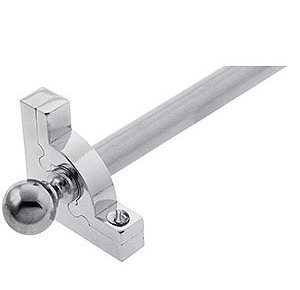 Sovereign Ball Plain Stair Rod - Chrome